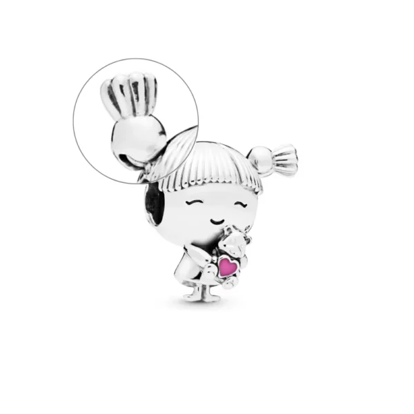 Charm Niña Con Oso de Peluche Zoom
