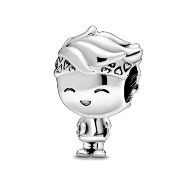 Charm Plateado Niño Skateboard Derecha Charm Plateado Niño Skateboard Derecha