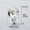Charm Plateado Niño Skateboard Medidas Charm Plateado Niño Skateboard Medidas