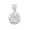 Colgante De Plata 925 Llamador De Ángeles y Circón Interior Colgante De Plata 925 Llamador De Ángeles y Circón Interior
