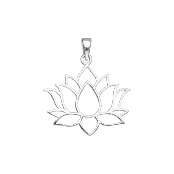 Colgante de Plata 925 Flor de Loto Derecha Colgante de Plata 925 Flor de Loto Derecha