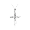 Collar De Plata 925 Con Colgante Cruz Nudo Celta