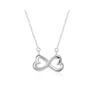 Collar Plateado Con Colgante Infinito 45 cm Collar Plateado Con Colgante Infinito 45 cm