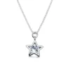 Collar con Colgante Estrella Plata Frontal Collar con Colgante Estrella Plata Frontal