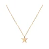 Collar con Colgante de Acero Estrella Dorado Collar con Colgante de Acero Estrella Dorado