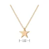 Collar con Colgante de Acero Estrella Dorado Medidas Collar con Colgante de Acero Estrella Dorado Medidas
