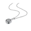 Collar de Acero Con Colgante Deslizante y Circones Derecha Collar de Acero Con Colgante Deslizante y Circones Derecha