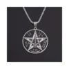 Collar de Acero con Colgante Tetragrammaton 60 cm Zoom Colgante