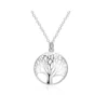 Conjunto De Plata Collar y Aros Árbol De La Vida Colgante
