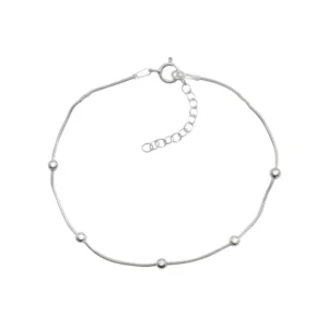Pulsera De Plata 925 Cadena Cola De Topo