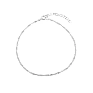 Pulsera De Plata 925 Cadena Singapur