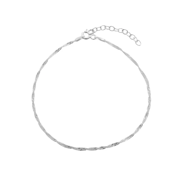 Pulsera De Plata 925 Cadena Singapur Pulsera De Plata 925 Cadena Singapur