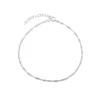 Pulsera De Plata 925 Cadena Singapur Derecha Pulsera De Plata 925 Cadena Singapur Derecha