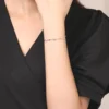 Pulsera Océano Con Circones Celeste Model