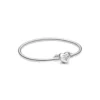 Pulsera Para Dijes O Charms Rígida Corazón Con Alas Derecha Pulsera Para Dijes O Charms Rígida Corazón Con Alas Derecha