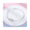 Pulsera Para Dijes O Charms Rígida Corazón Con Alas Atras Pulsera Para Dijes O Charms Rígida Corazón Con Alas Atras