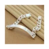 Pulsera Plata Estilo Cubano 21 cm Fondo