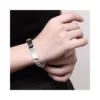 Pulsera Plata Estilo Cubano 21 cm Mano