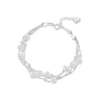 Pulsera Plateada Diseños Multicapa 17 cm Pulsera Plateada Diseños Multicapa 17 cm