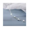 Pulsera Plateada Estrella Doble Cadena 17 cm Estrellas