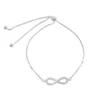 Pulsera de Plata 925 Ajustable Infinito con Microcircones Pulsera de Plata 925 Ajustable Infinito con Microcircones