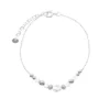 Pulsera de Plata 925 con Bolas Satinadas y Cristales Pulsera de Plata 925 con Bolas Satinadas y Cristales
