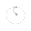 Tobillera de Plata 925 Cadena Lisa Rolo Estrella Derecha Tobillera de Plata 925 Cadena Lisa Rolo Estrella Derecha