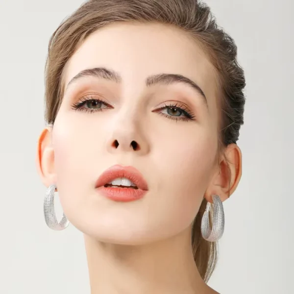 Aros Plata En U Facetado 40 mm Modelos Aros Plata En U Facetado 40 mm Modelos