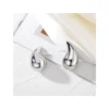 Aros Plata Estilo Gota Chunky 18 mm Cuadro