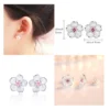 Aros Plata Flor Circon Rosa 8 mm Caracteristicas Aros Plata Flor Circon Rosa 8 mm Caracteristicas