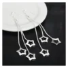 Aros Plata Pendientes Colgantes Estrellas Plato Aros Plata Pendientes Colgantes Estrellas Plato