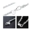 Cadena Tourbillon Acero Plateada 60 cm 4 mm Muestra