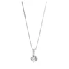 Collar Plata Punto De Luz Circon 40 Cm Collar Plata Punto De Luz Circon 40 Cm