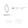 Anillo de Plata 925 Anti Estrés Camino de Esferas Medidas Talla 20
