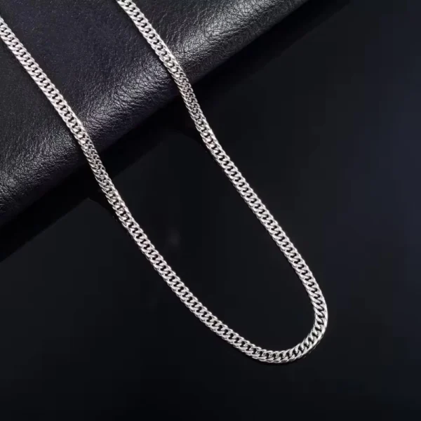 Cadena Acero Miami Cuban 3 mm Fondo