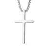 Collar De Cruz Acero 55 cm