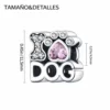Charm Plateado I Am Dog Con Circones Detalles