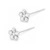 Par Piercing de Plata 925 Nariz Flor Circones