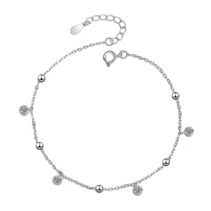Tobillera Cadena Con Circones Colgantes