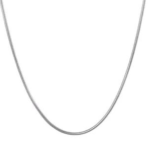 Cadena Tipo Serpiente Color Plateado 0.9 mm