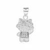 Colgante Hello Kitty Plata 925 con Circones