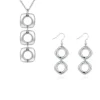 Conjunto Collar y Aros Geométricos