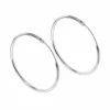 Aros De Plata Tipo Argolla 35 mm Aros De Plata Tipo Argolla 35 mm