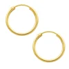 Aros Argolla Lisa 12 mm Baño de Oro 18K Aros Argolla Lisa 12 mm Baño de Oro 18K