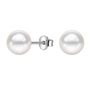 Aros Perla 8 mm Plata 925