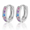Aros Argolla Huggie Circonitas Multicolor