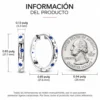 Aros Argolla Huggie Estrellas y Lunas Azules Caracteristicas Aros Argolla Huggie Estrellas y Lunas Azules Caracteristicas