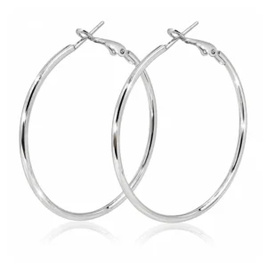 Aros Argollas Grandes Lisas con Cierre a Presión Aros Argollas Grandes Lisas con Cierre a Presión
