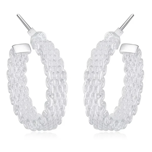 Aros Argolla Relieve Trenzado 24 mm Aros Argolla Relieve Trenzado 24 mm