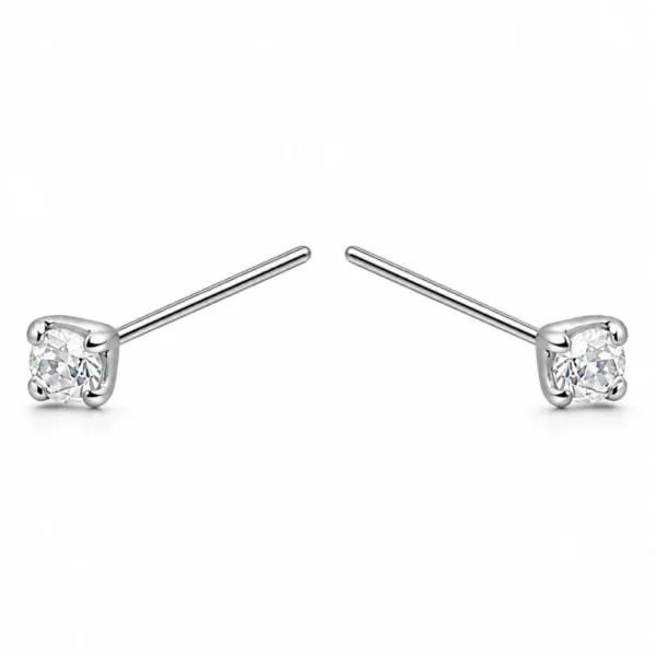 Par Piercing Plata 925 Circón 1,5 mm Par Piercing Plata 925 Circón 1,5 mm